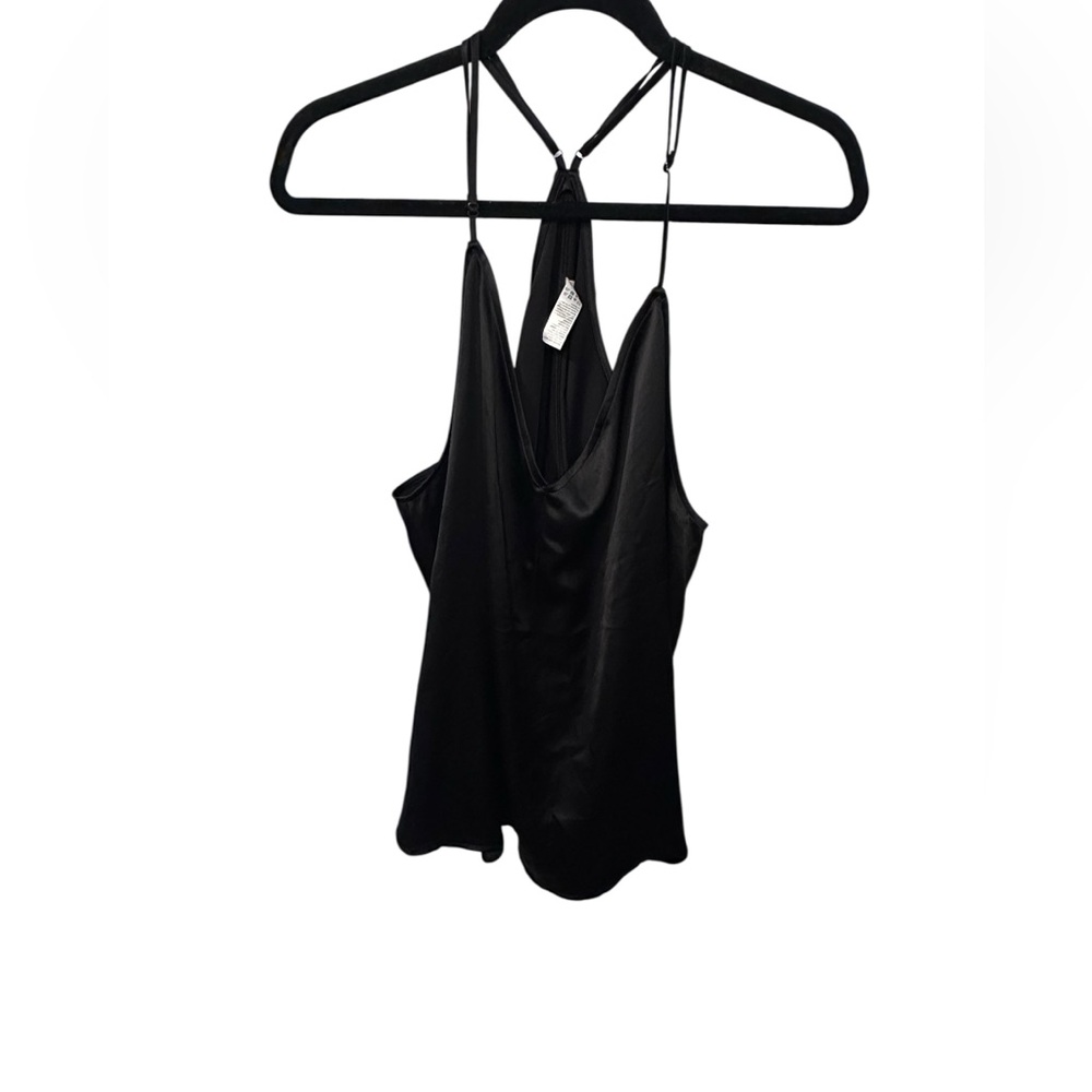Spanx V Neck Racerback Camisole Black Adjustable Straps Layering Flowey Size 3XL